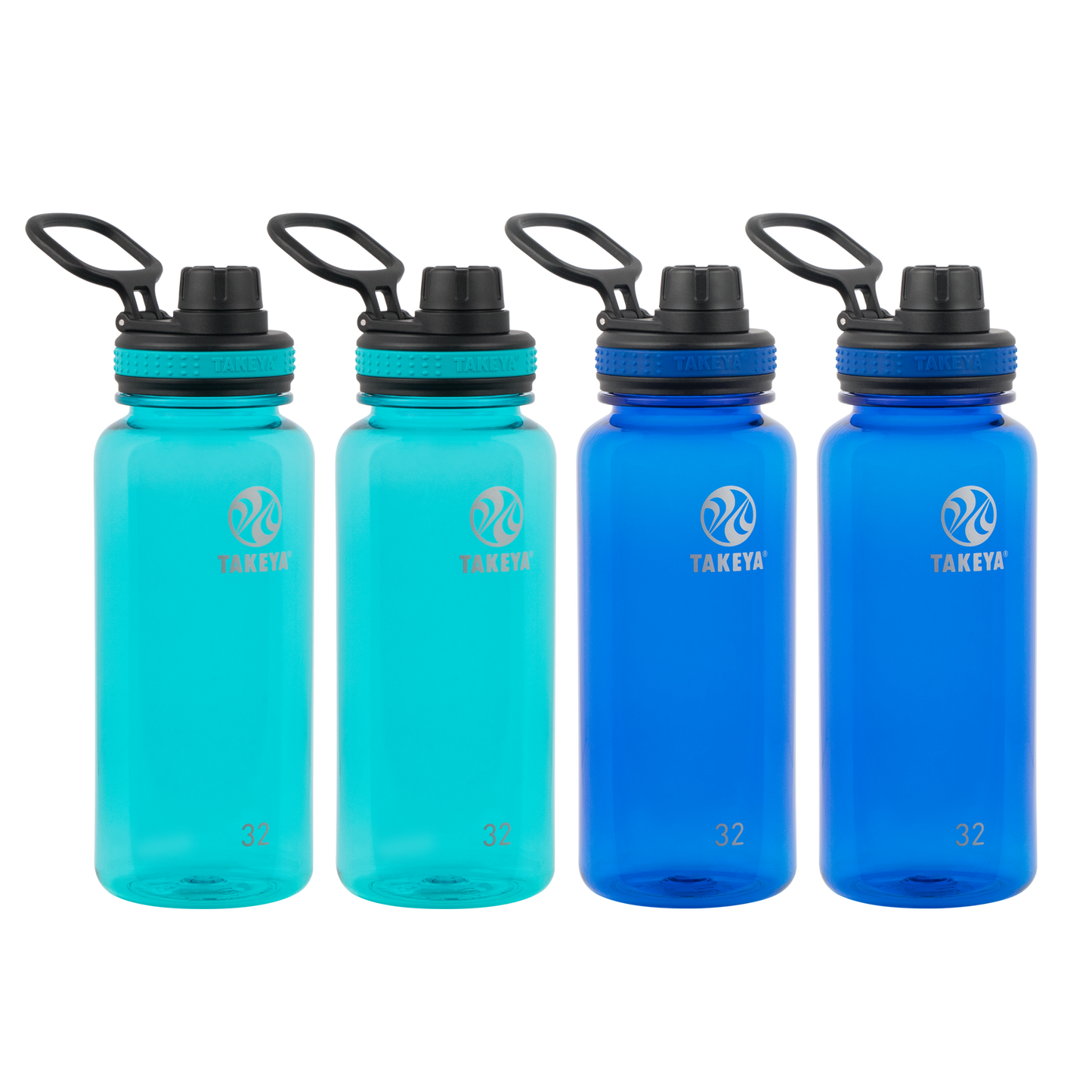 tritan-water-bottle-with-spout-lid-4-pack-p1 50276-Tritan-Spout-32-4pk-Ocean-Royal-angle.png