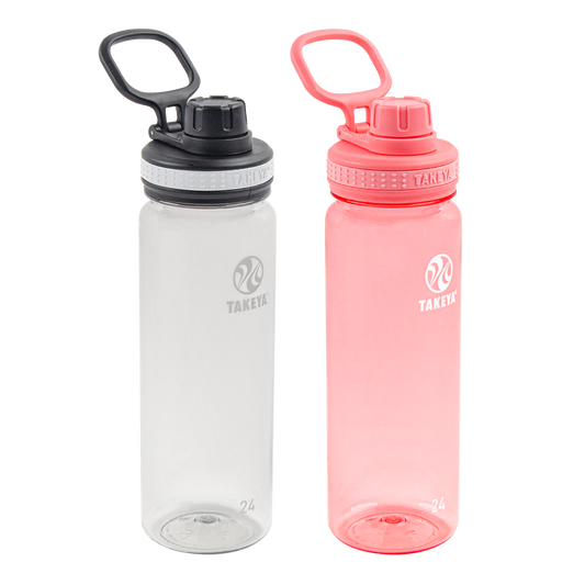 tritan-water-bottle-bundle-with-spout-lid-2-pack-s8 51689-Tritan-Spout-24-2pk-Clear-FlutterPink-angle_2e2a67e8-7240-4517-90e1-85605eacf4b2.png