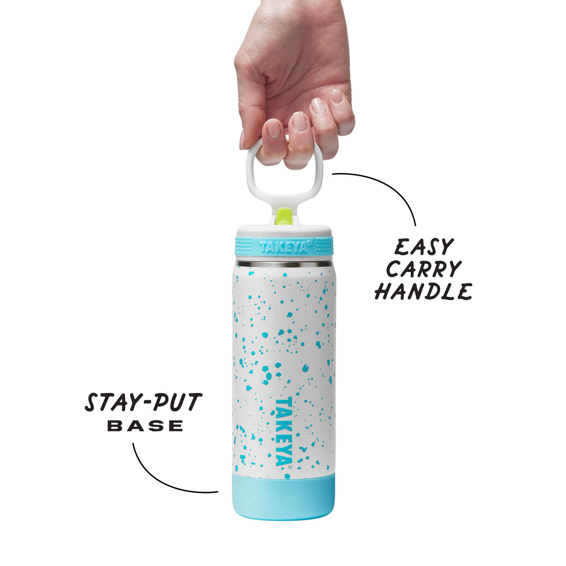 glow-in-the-dark-sport-kids-water-bottle-confetti-with-straw-lid-r9 TKS_SP25_CoreKidsGIDConfetti_StwBtl_CloudGlow_18oz_51368_v3_sRGB-Callout.png
